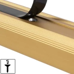 FLOORDIREKT Stufenkantenprofil Glory - Vorgebohrt - L-Form - Gold - 3,6 x 1,7 x 100 cm
