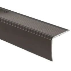FLOORDIREKT Stufenkantenprofil Integral - Eckig und Selbstklebend - Bronze - 3 x 2 x 134 cm