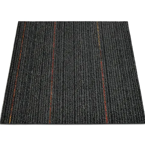 FLOORDIREKT Teppichfliese Berlin - Selbstliegend - 50x50 cm - Anthrazit