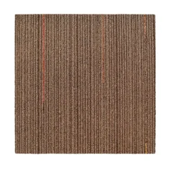 FLOORDIREKT Teppichfliese Berlin - Selbstliegend - 50x50 cm - Braun-Beige