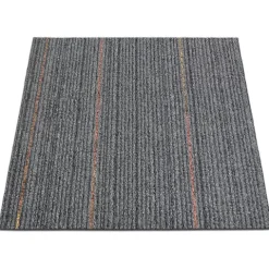 FLOORDIREKT Teppichfliese Berlin - Selbstliegend - 50x50 cm - Grau