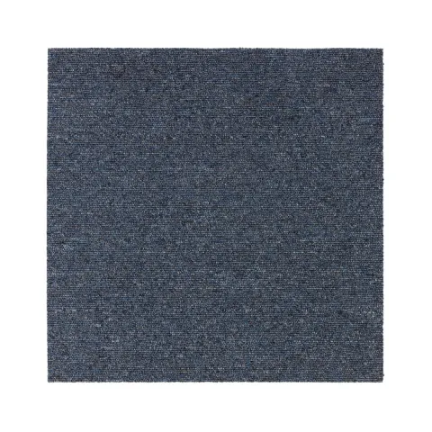 FLOORDIREKT Teppichfliese Moscow - Selbstliegend - 50 x 50 cm - Blau