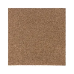 FLOORDIREKT Teppichfliese Moscow - Selbstliegend - 50 x 50 cm - Hellbraun