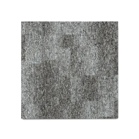 FLOORDIREKT Teppichfliese Santo - 50 x 50 cm - Selbstliegend - Grau 76
