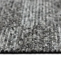 FLOORDIREKT Teppichfliese Santo - 50 x 50 cm - Selbstliegend - Grau 76