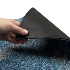 FLOORDIREKT Teppichfliese Santo - 50 x 50 cm - Selbstliegend - Jeansblau 81
