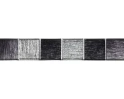 Glasbordüre Glas diamantschwarz 4,8x29,8 cm