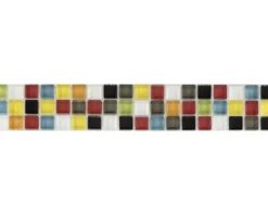 Glasbordüre Glas multicolor mix 4,8x29,8 cm