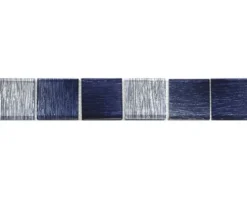Glasbordüre Glas saphirblau 4,8x29,8 cm
