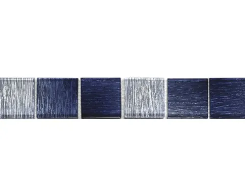 Glasbordüre Glas saphirblau 4,8x29,8 cm