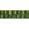 Glasbordüre Jewelry grün 6x28,8 cm