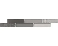 Glasbordüre 5,0x29,8 cm grau mix