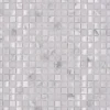Glasmosaik mit Naturstein XIC 1011 weiß 30,5x30,5 cm