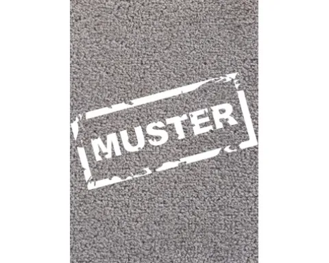 Handmuster Teppichboden Ines Frisee Uni grau