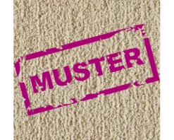Handmuster Teppichboden Shag beige