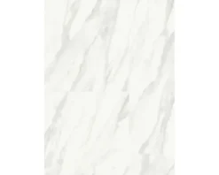 Handmuster zu Designboden Vinylboden Fliese Marmor weiß Fold-Down 980 x 490 x 4,5 mm