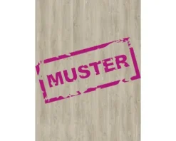 Handmuster zu Vinylboden GREEN VINYL Weißeiche Landhausdiele Klickverbindung 1290 x 173 x 3,8 mm