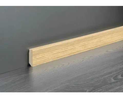 Handwerkerleiste Sockelleiste Eiche furniert, lackiert 16 x 58 x 2400mm