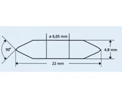 Hartmetall-Ersatzrad Kaufmann Ø 22 mm