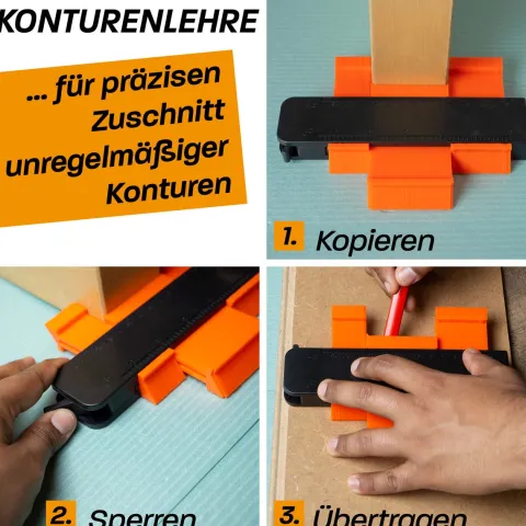 Hinrichs Laminat Verlegeset - 46-teiliges Komplettset - Boden Verlegewerkzeug