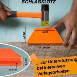 Hinrichs Laminat Verlegeset - 46-teiliges Komplettset - Boden Verlegewerkzeug