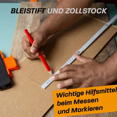 Hinrichs Laminat Verlegeset - 46-teiliges Komplettset - Boden Verlegewerkzeug