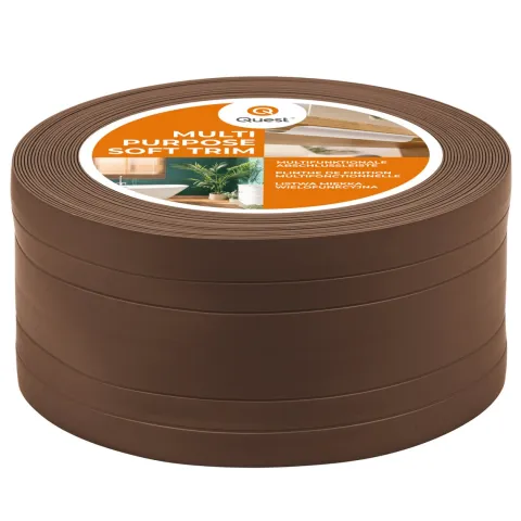 2in1 Multifunktionale PVC-Abschlussleiste Selbstklebend – Breite 110 mm - flexibel, robust und vielseitig einsetzbar - 5 Meter, Weiß