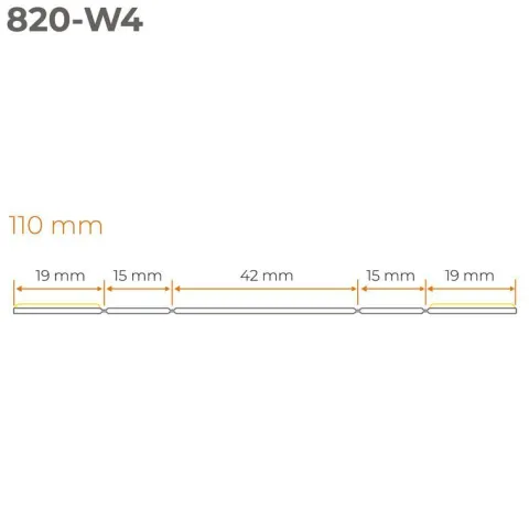 2in1 Multifunktionale PVC-Abschlussleiste Selbstklebend – Breite 110 mm - flexibel, robust und vielseitig einsetzbar - 5 Meter, Weiß