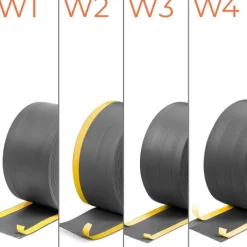 2in1 Multifunktionale PVC-Abschlussleiste Selbstklebend – Breite 110 mm - flexibel, robust und vielseitig einsetzbar - 5 Meter, Weiß