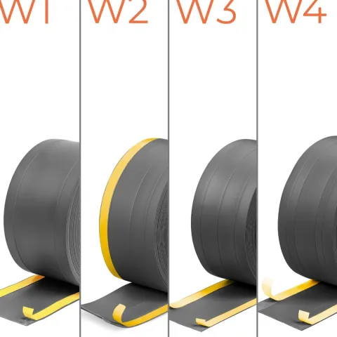 2in1 Multifunktionale PVC-Abschlussleiste Selbstklebend – Breite 110 mm - flexibel, robust und vielseitig einsetzbar - 5 Meter, Weiß