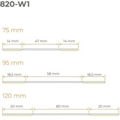 6in1 Multifunktionale PVC-Abschlussleiste Selbstklebend – Breite 95 mm - flexibel, robust und vielseitig einsetzbar - 5 Meter, Grau