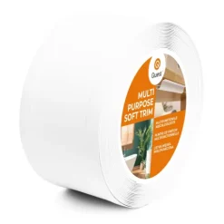 6in1 Multifunktionale PVC-Abschlussleiste Selbstklebend – Breite 95 mm - flexibel, robust und vielseitig einsetzbar - 5 Meter, Weiß
