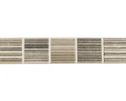 Keramikbordüre grau 5x25 cm