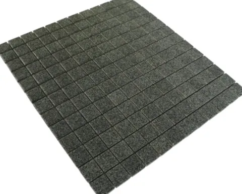 Keramikmosaik 32 x 29,5 cm grau matt
