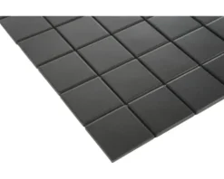 Keramikmosaik 29,8 x 29,8 cm schwarz matt