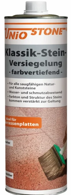Klassik-Stein-Versiegelung farbvertiefend, Flasche a 1 Liter - 1 Liter