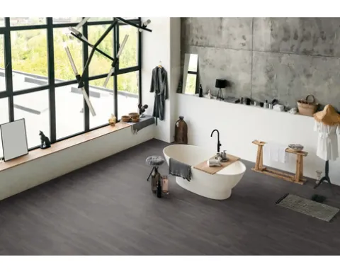 Laminat Aqua Amazone Elba Eiche Schwarz Landhausdiele 1380 x 157 x 10 mm