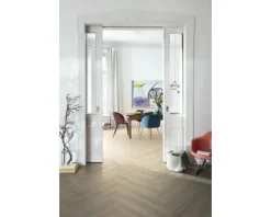 Laminat Nature Sense Newport Eiche creme Fischgrät 840 x 168 x 8 mm