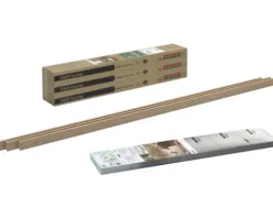 Laminat-Set 6qm Elva Eiche Natur EL2082 Landhausdiele 1292 x 193 x 8 mm bestehend aus Laminat, Sockelleisten und Trittschalldämmung