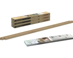 Laminat Set 6qm Loja Eiche Natur EL2076 Landhausdiele 1292 x 193 x 8 mm bestehend aus Laminat, Sockelleisten und Trittschalldämmung