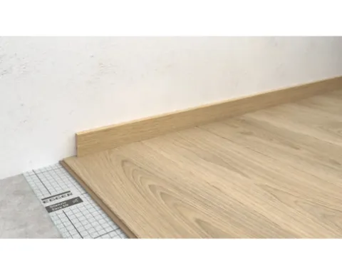 Laminat-Set 6qm Nord Eiche Sand EL2157 Landhausdiele 1292 x 193 x 8 mm bestehend aus Laminat, Sockelleisten, Trittschalldämmung