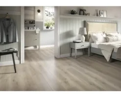 Laminat wasserfest Nature Sense Aqua Pinot Eiche hellgrau Landhausdiele 1292 x 193 x 8 mm