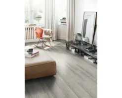 Laminat wasserfest Nature Sense Aqua Sherman Eiche hellgrau Landhausdiele 1292 x 193 x 8 mm
