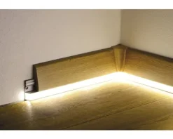 LED Kanal Alu für Sockelleiste 2400 x 42 x 16 mm