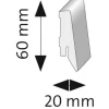 LEISTE SKL-60 OF 2073, 20x60x2600 mm