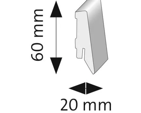 LEISTE SKL-60 OF 2073, 20x60x2600 mm