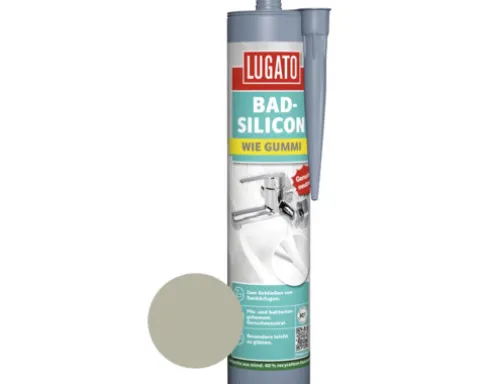 Lugato Bad-Silikon Wie Gummi grau 310 ml