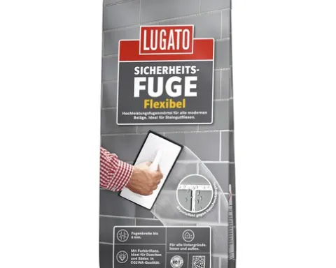 Lugato Fugenmörtel Sicherheitsfuge Flexibel anthrazit 1 kg