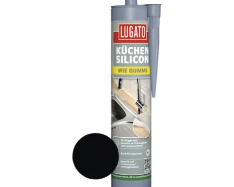 Lugato Küchen-Silikon Wie Gummi schwarz 310 ml