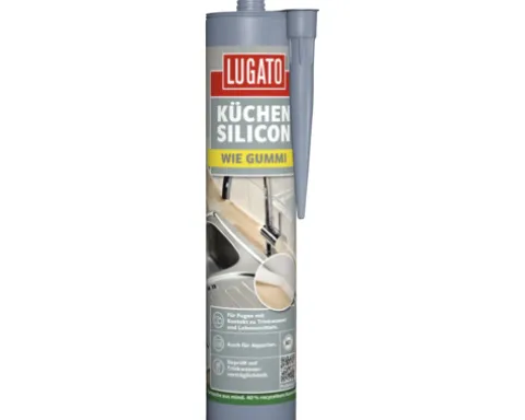 Lugato Küchen-Silikon Wie Gummi schwarz 310 ml
